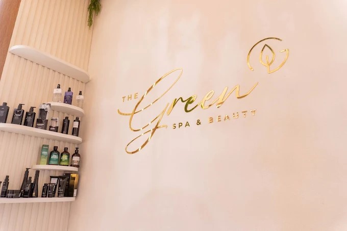 The Green SPA & Beauty - Recepção com logo